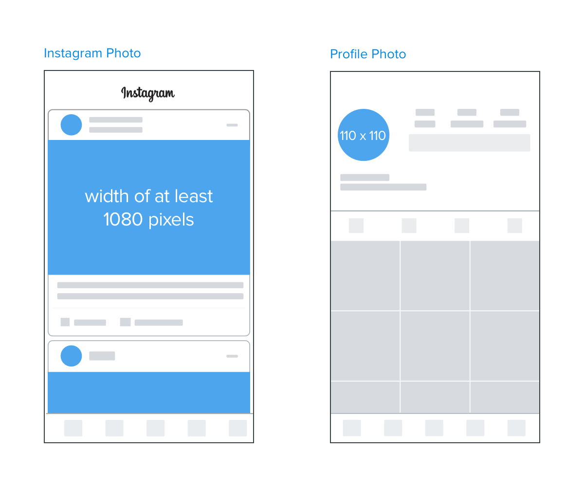 instagram 照片圖像和個人資料照片尺寸 2017